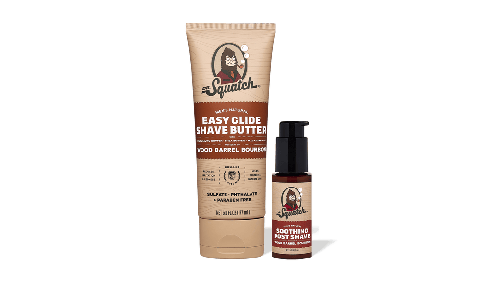 Premium Wood Barrel Bourbon Smooth Shave Bundle