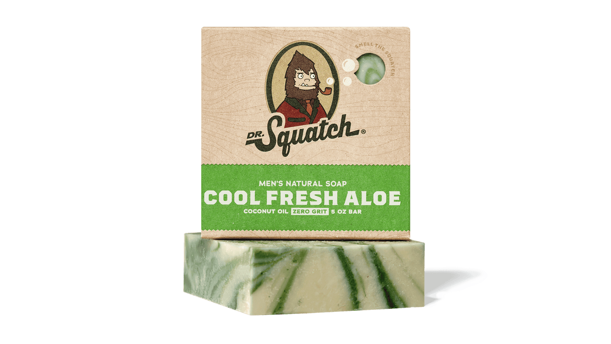 Dr. Squatch Cool Fresh Aloe bar soap packaging