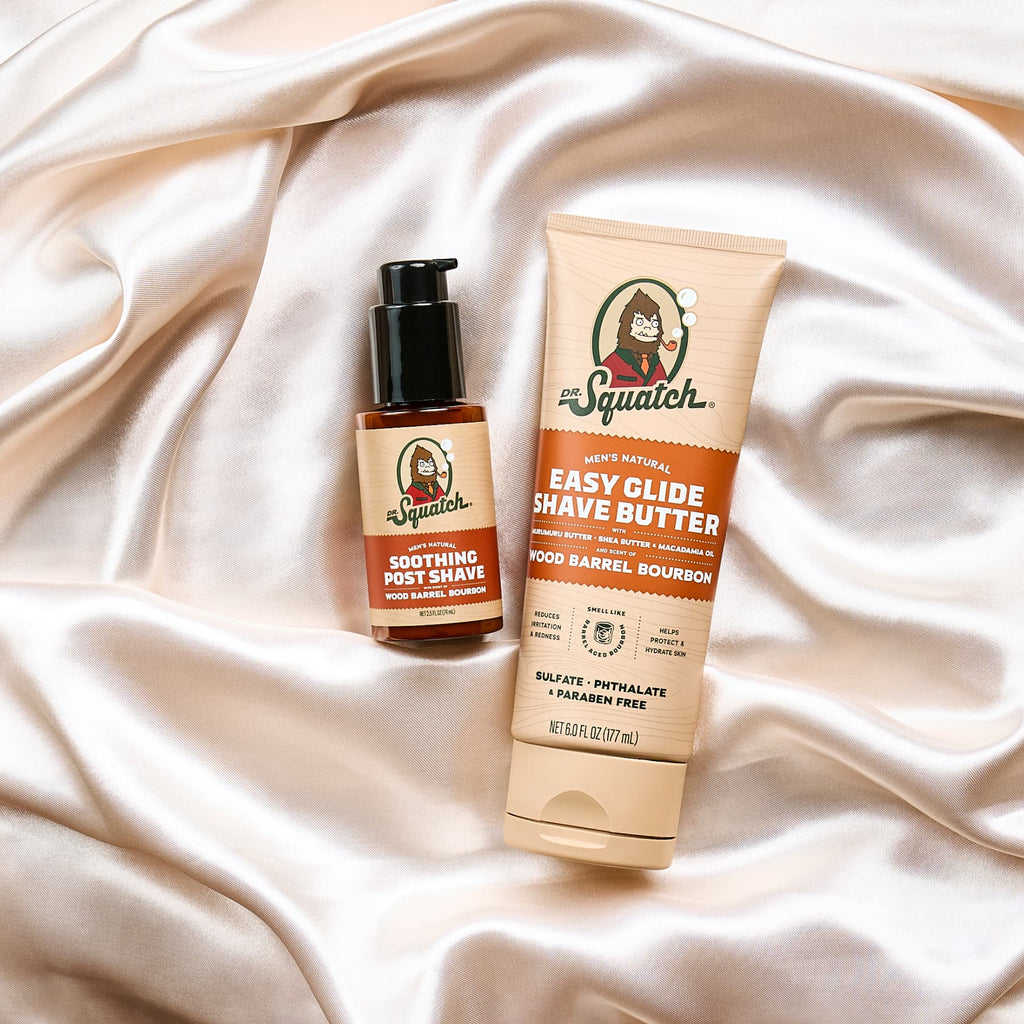 Premium Wood Barrel Bourbon Smooth Shave Bundle