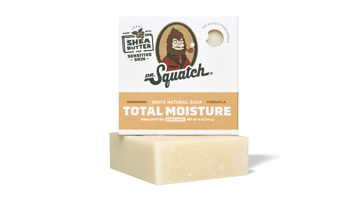 Dr. Squatch Shea Butter bar soap packaging