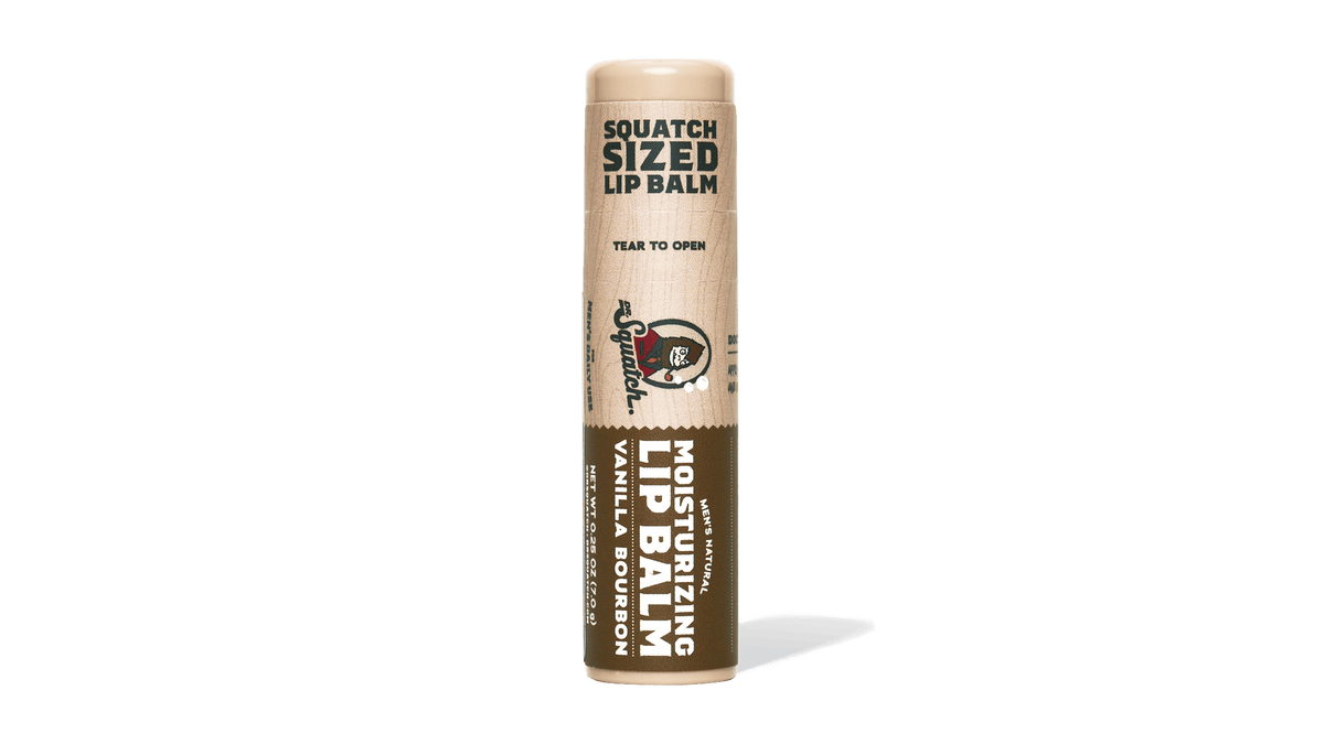 Dr. Squatch Vanilla Bourbon Lip Balm packaging