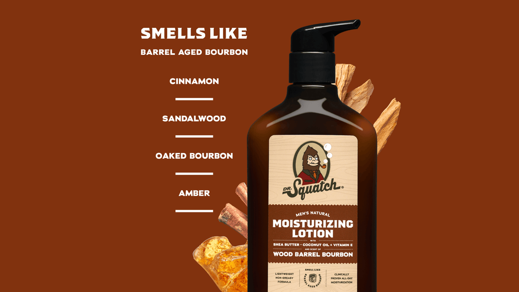 Premium Wood Barrel Bourbon Lotion